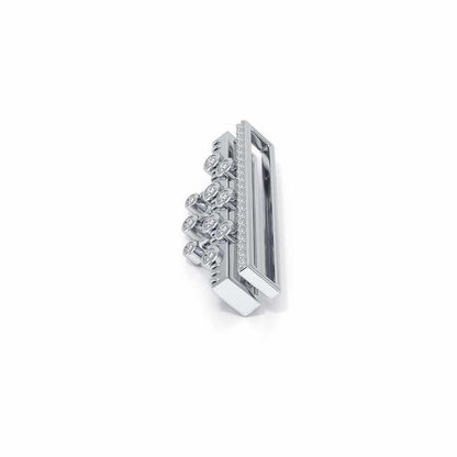 Suave Shade Silver Watch Band - White Gold - Image 4