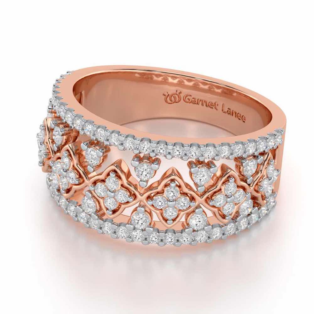 Suave Spark Silver Ring - Rose Gold - Image 2