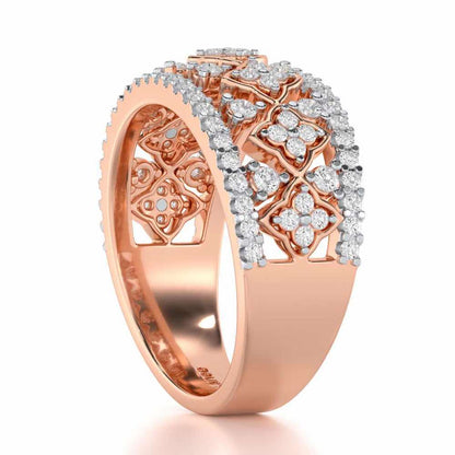Suave Spark Silver Ring - Rose Gold - Image 3
