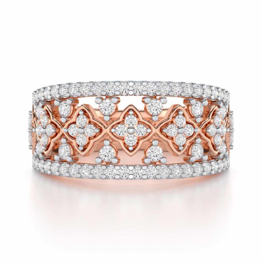 Suave Spark Silver Ring - Rose Gold - Image 4