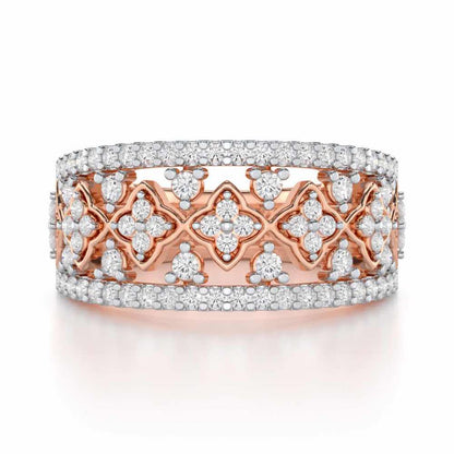 Suave Spark Silver Ring - Rose Gold - Image 4