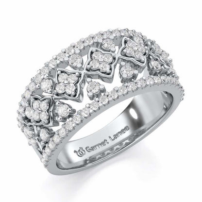 Suave Spark Silver Ring - White Gold - Image 1
