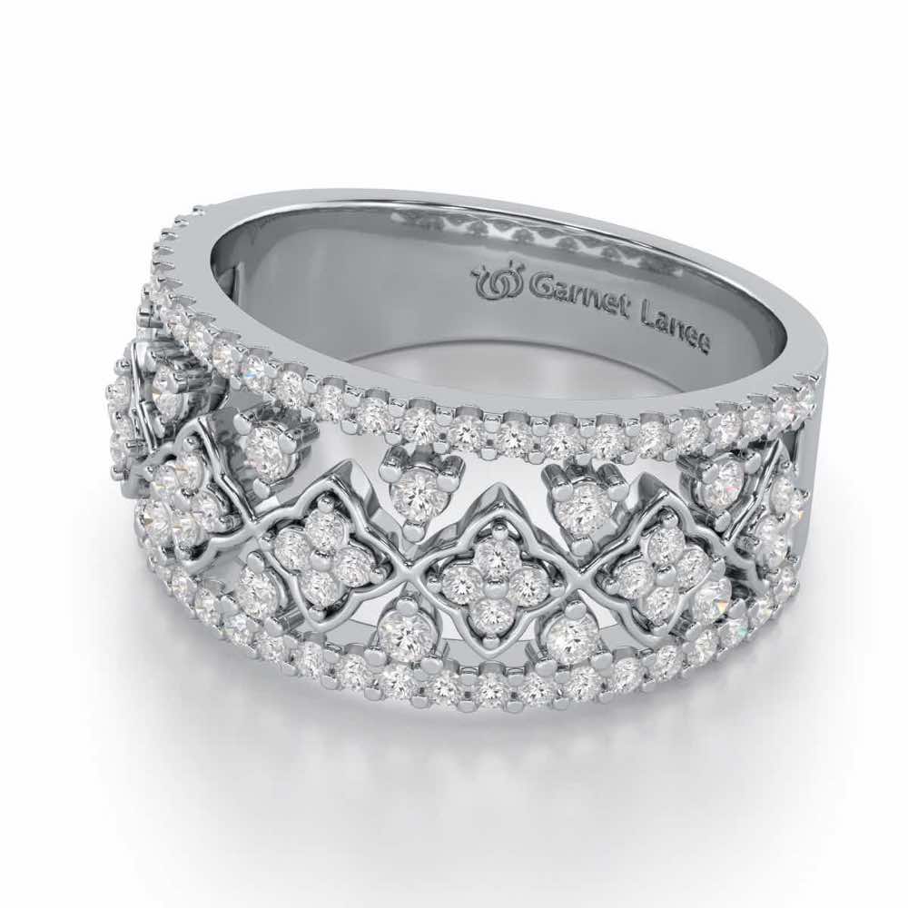 Suave Spark Silver Ring - White Gold - Image 2