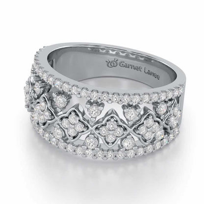 Suave Spark Silver Ring - White Gold - Image 2