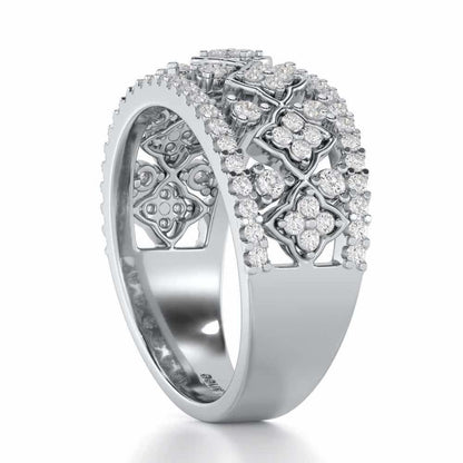Suave Spark Silver Ring - White Gold - Image 3