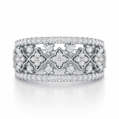 Suave Spark Silver Ring - White Gold - Image 4