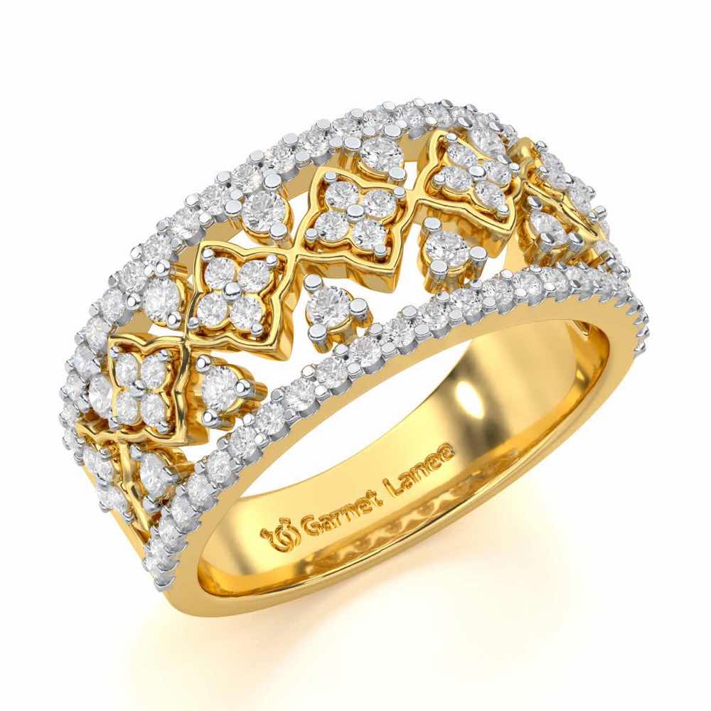 Suave Spark Silver Ring - Yellow Gold - Image 1