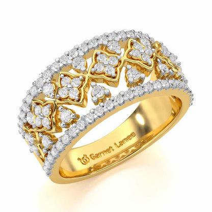 Suave Spark Silver Ring - Yellow Gold - Image 1