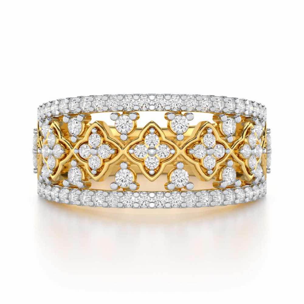 Suave Spark Silver Ring - Yellow Gold - Image 4