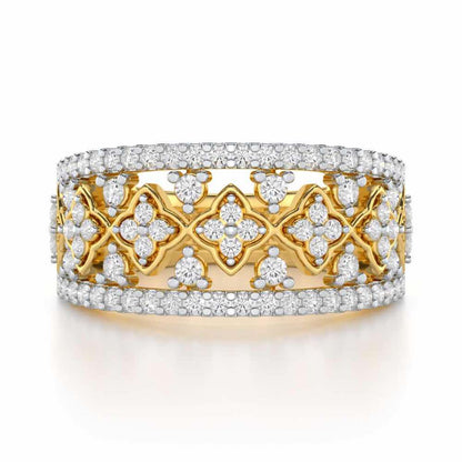 Suave Spark Silver Ring - Yellow Gold - Image 4