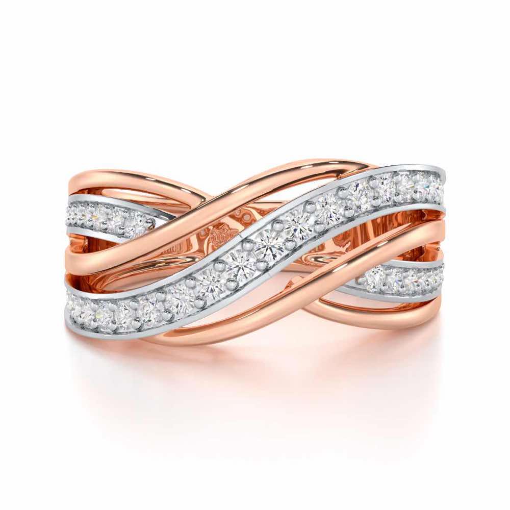 Suave Spell Silver Ring - Rose Gold - Image 4