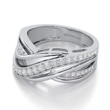 Suave Spell Silver Ring - White Gold - Image 2
