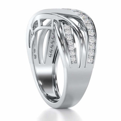 Suave Spell Silver Ring - White Gold - Image 3