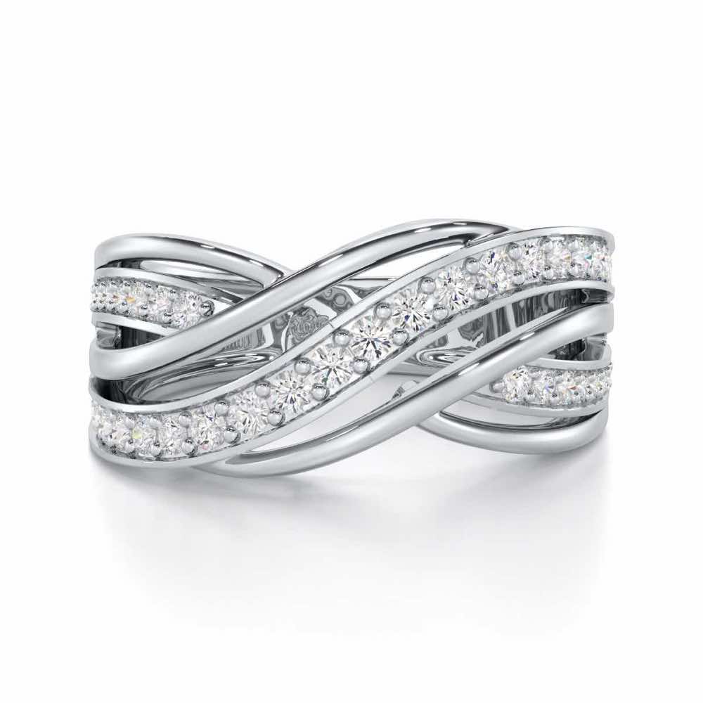 Suave Spell Silver Ring - White Gold - Image 4