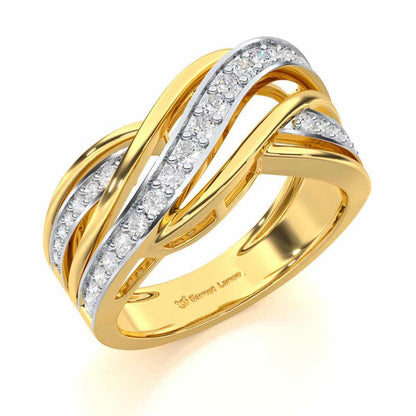 Suave Spell Silver Ring - Yellow Gold - Image 1