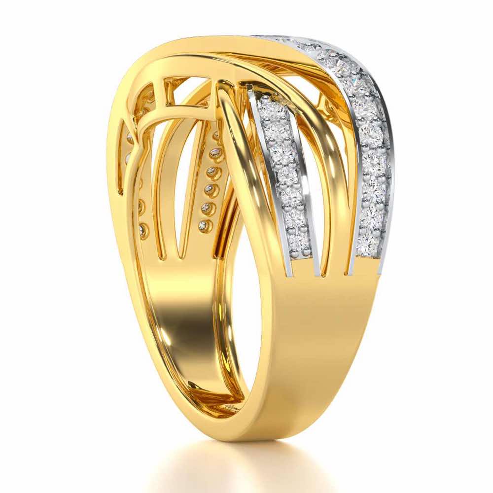 Suave Spell Silver Ring - Yellow Gold - Image 3
