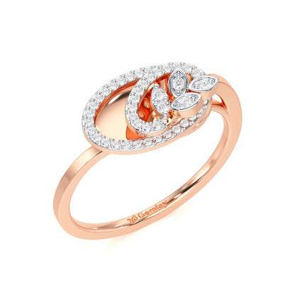 Sublime Growth Silver Ring - Rose Gold - Image 1