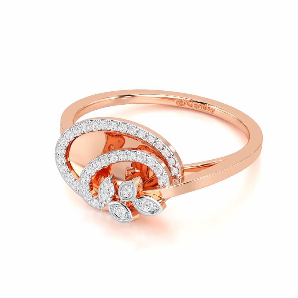 Sublime Growth Silver Ring - Rose Gold - Image 2