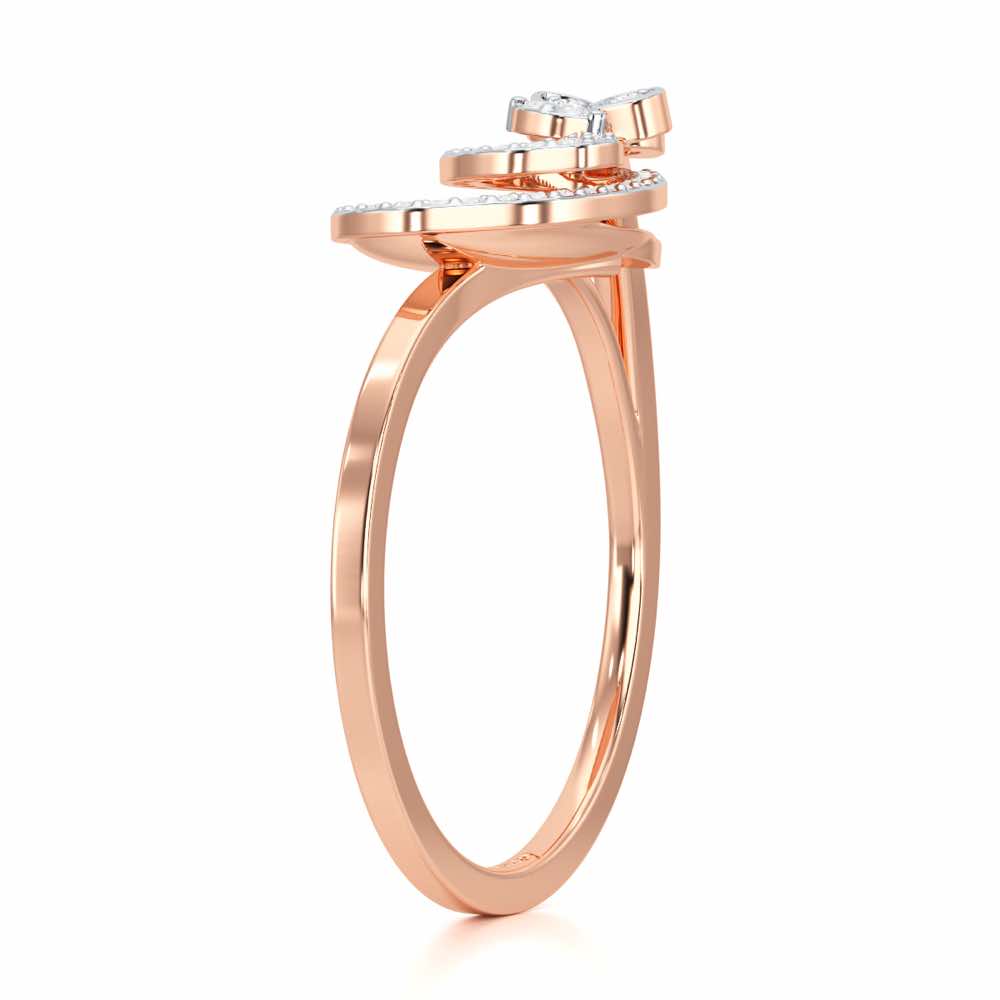 Sublime Growth Silver Ring - Rose Gold - Image 3