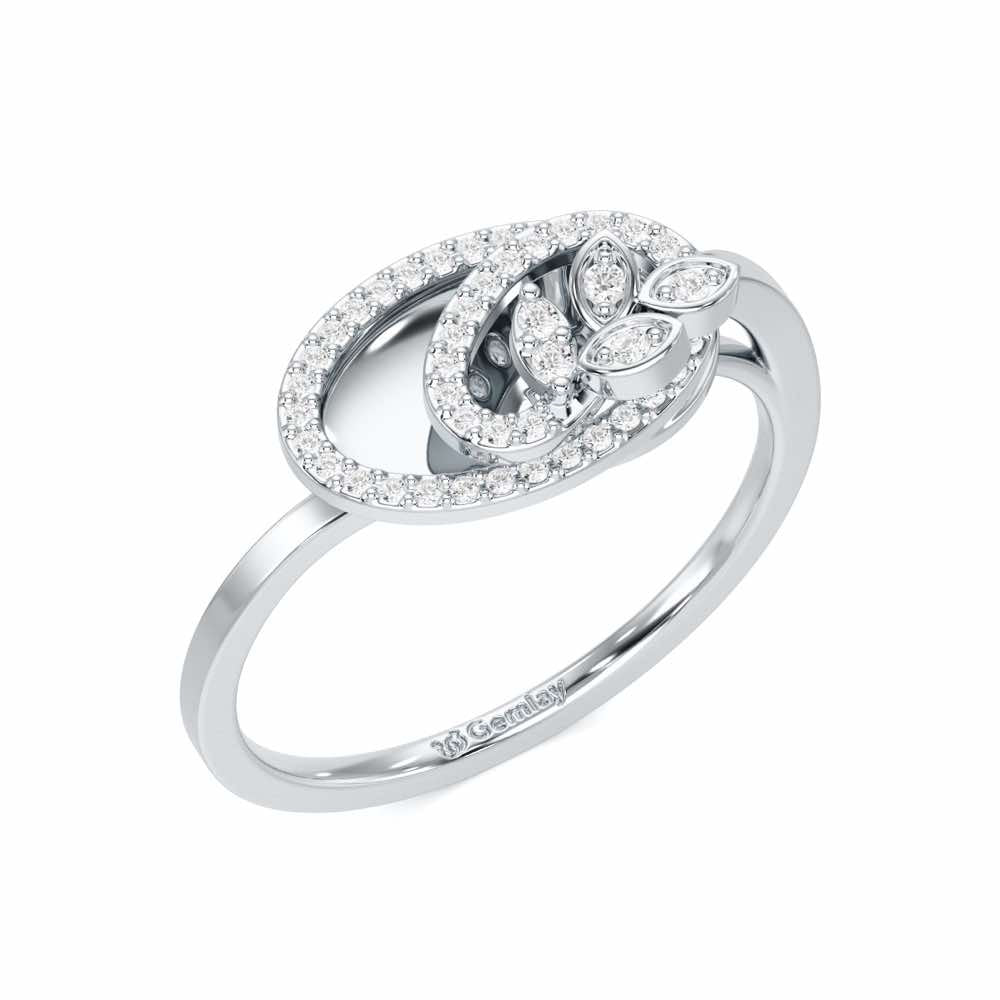 Sublime Growth Silver Ring - White Gold - Image 1