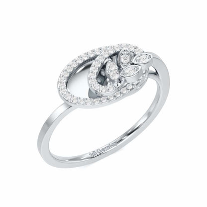 Sublime Growth Silver Ring - White Gold - Image 1