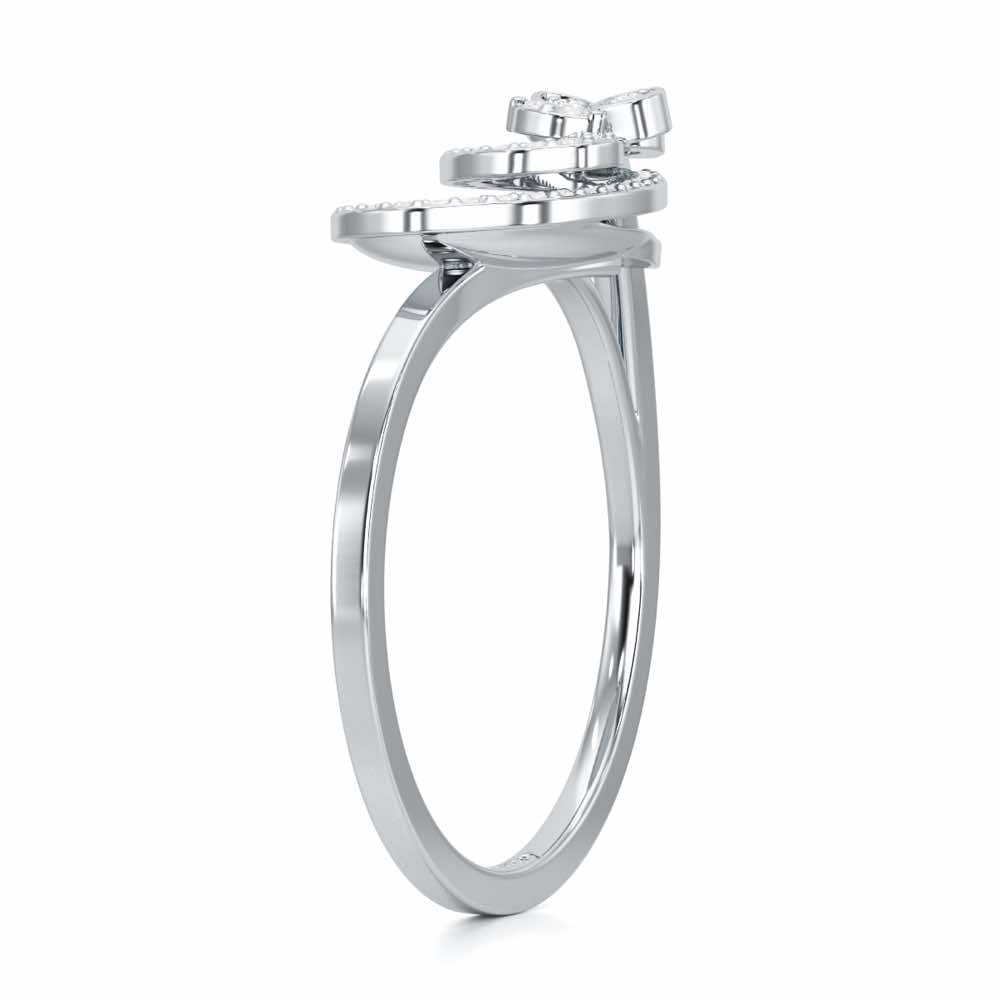 Sublime Growth Silver Ring - White Gold - Image 3