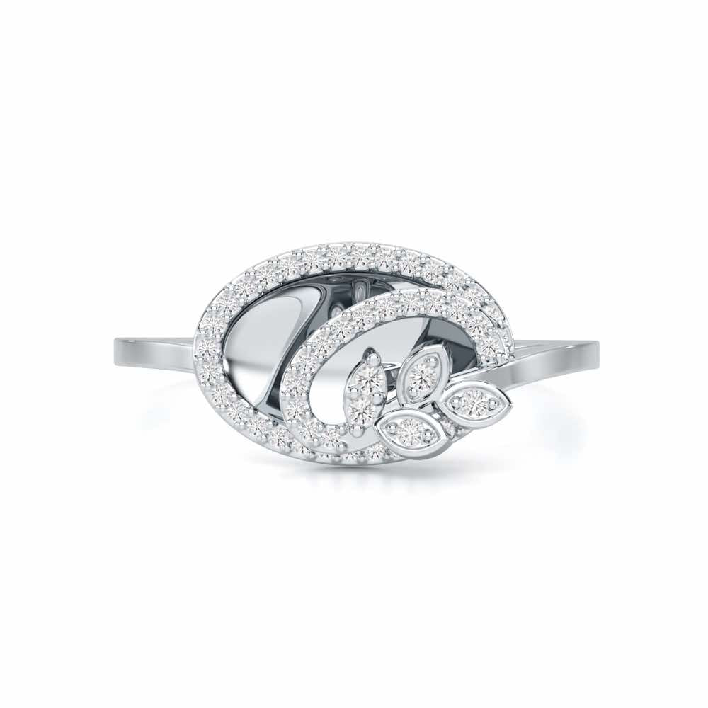 Sublime Growth Silver Ring - White Gold - Image 4
