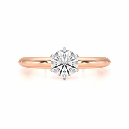 Sublime Lullaby Solitaire Ring - Rose Gold - Image 4
