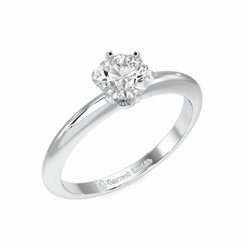 Sublime Lullaby Solitaire Ring - White Gold - Image 1