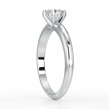 Sublime Lullaby Solitaire Ring - White Gold - Image 3