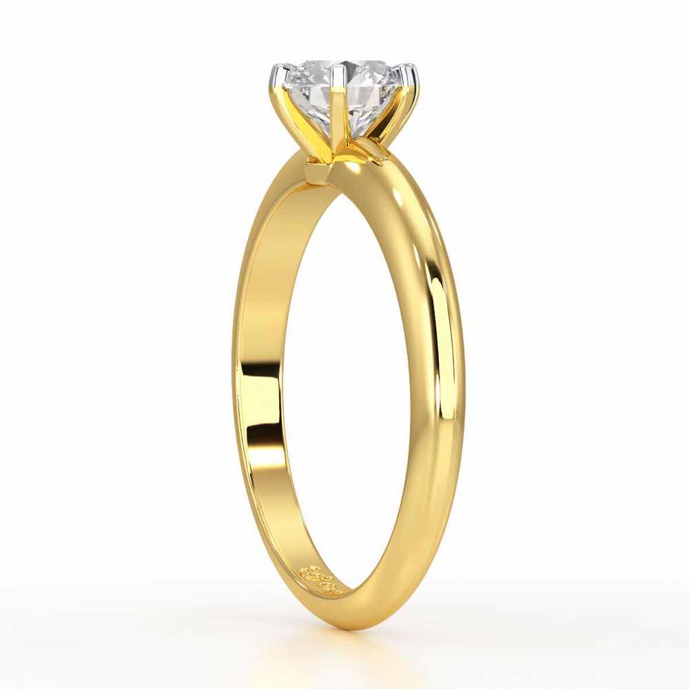 Sublime Lullaby Solitaire Ring - Yellow Gold - Image 3