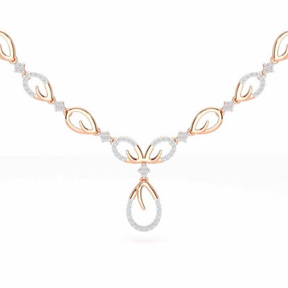 Sublime Spark Silver Necklace - Rose Gold - Image 1