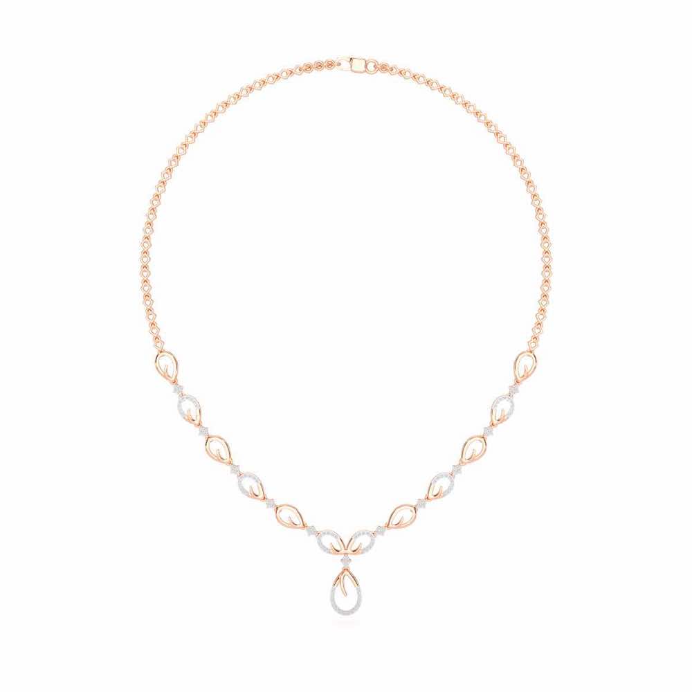 Sublime Spark Silver Necklace - Rose Gold - Image 3