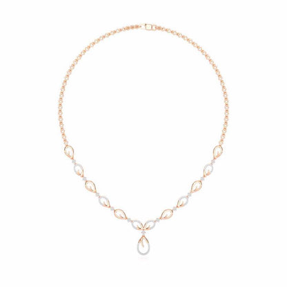 Sublime Spark Silver Necklace - Rose Gold - Image 3