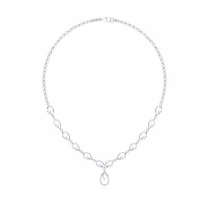 Sublime Spark Silver Necklace - White Gold - Image 3