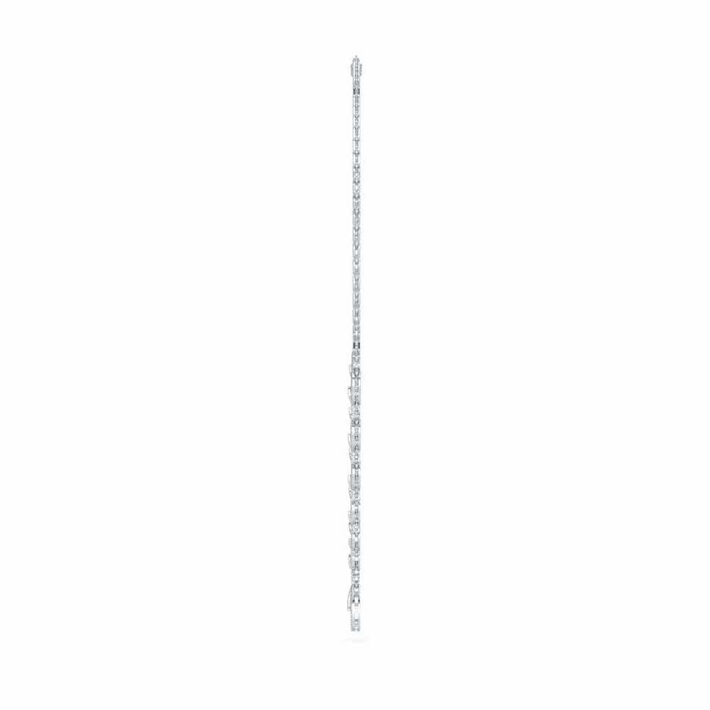Sublime Spark Silver Necklace - White Gold - Image 4
