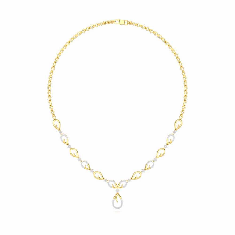 Sublime Spark Silver Necklace - Yellow Gold - Image 3