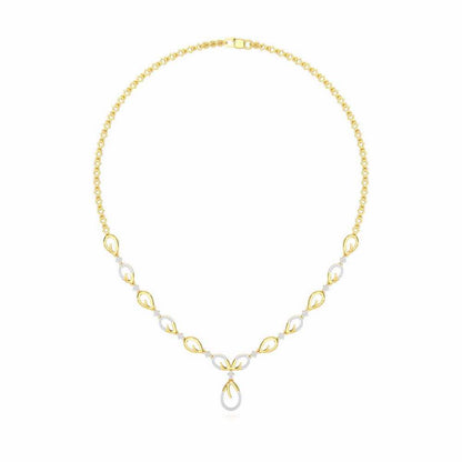 Sublime Spark Silver Necklace - Yellow Gold - Image 3