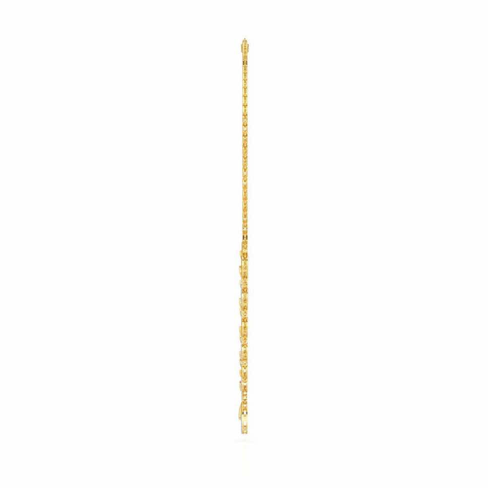 Sublime Spark Silver Necklace - Yellow Gold - Image 4