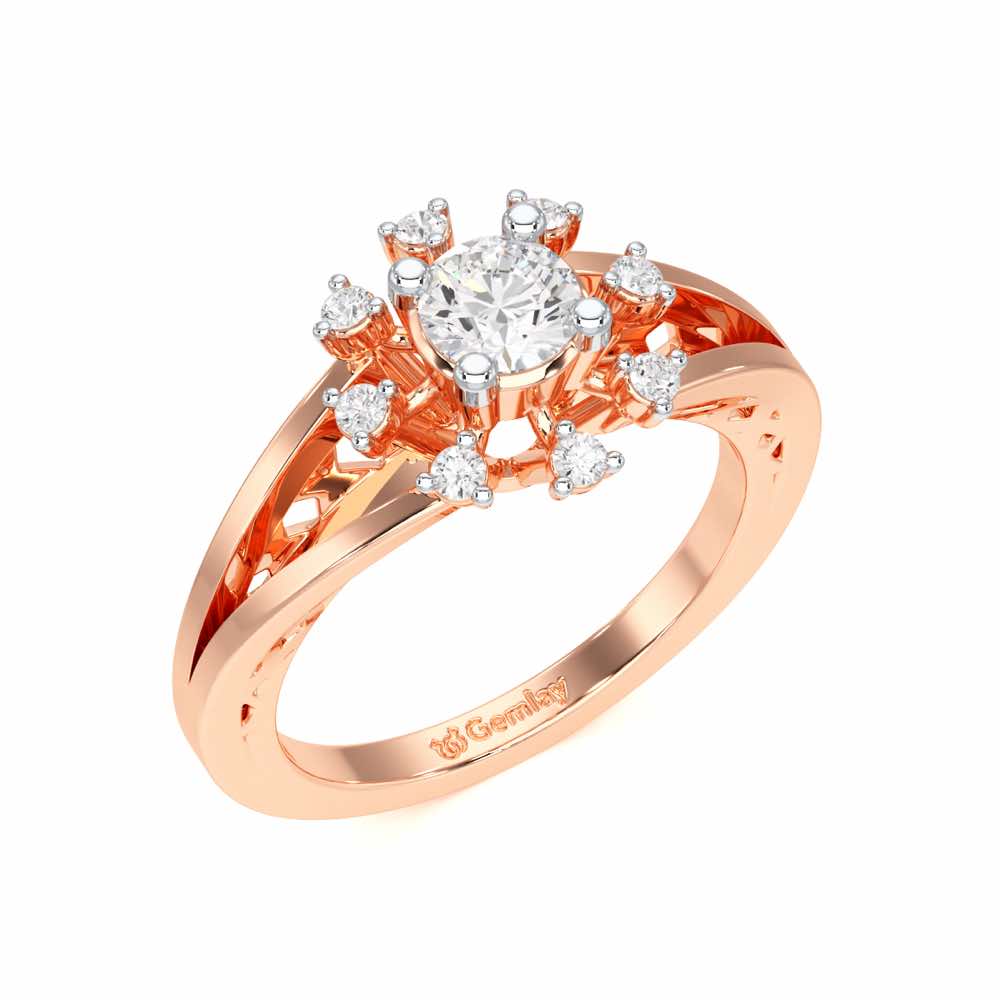 Sublime Sparkle Solitaire Ring - Rose Gold - Image 1