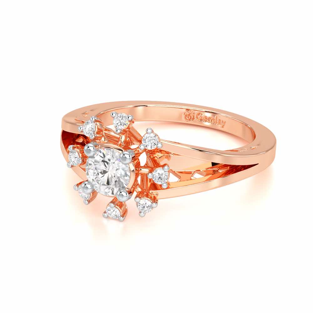 Sublime Sparkle Solitaire Ring - Rose Gold - Image 2