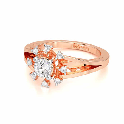 Sublime Sparkle Solitaire Ring - Rose Gold - Image 2