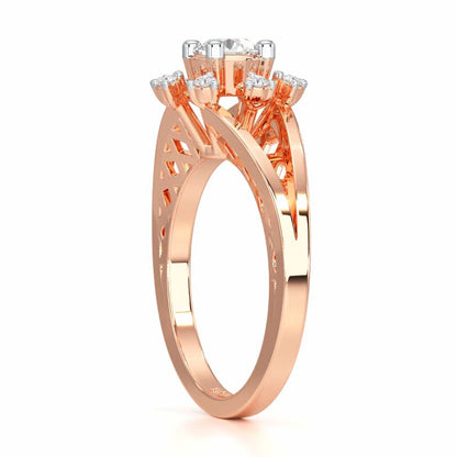 Sublime Sparkle Solitaire Ring - Rose Gold - Image 3