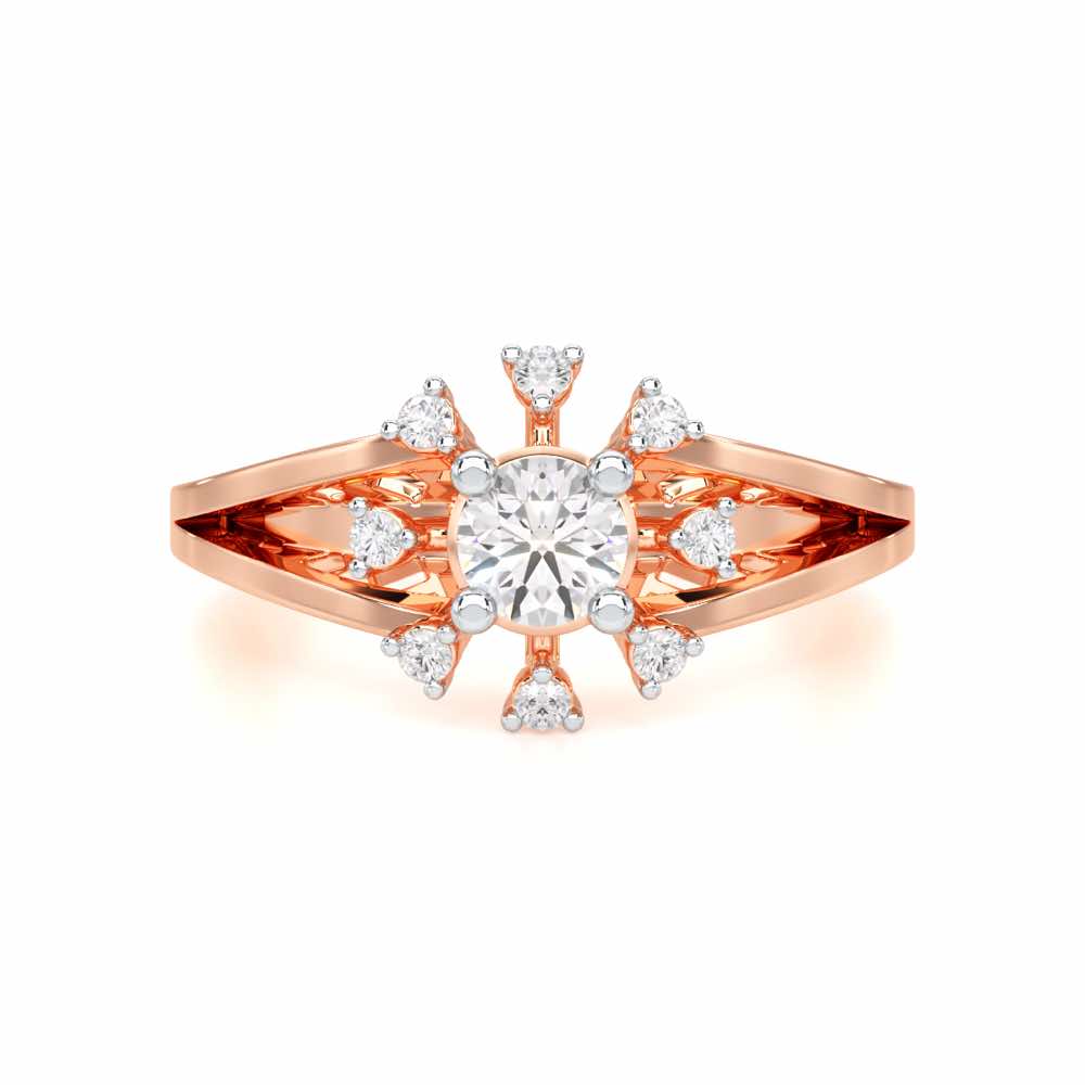 Sublime Sparkle Solitaire Ring - Rose Gold - Image 4