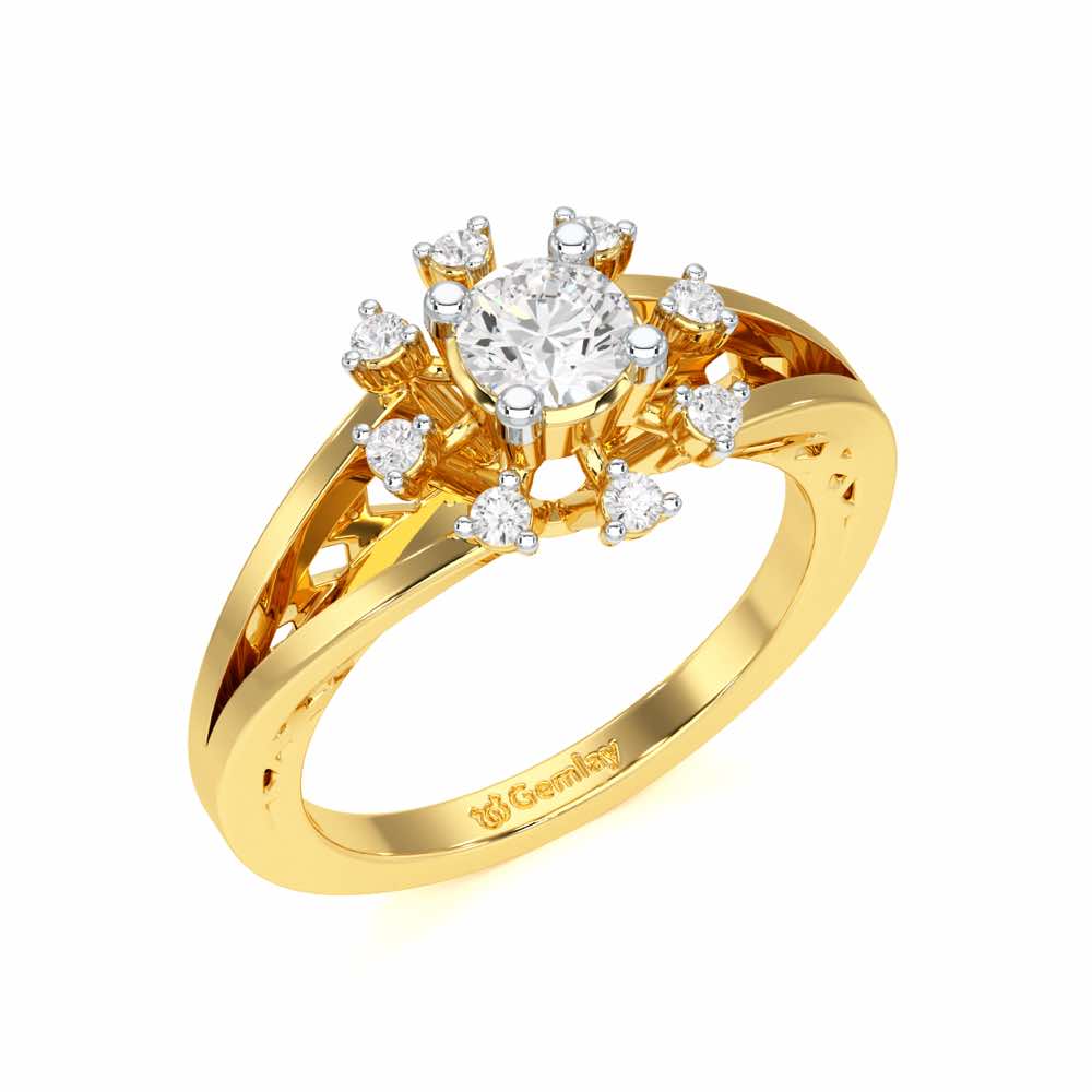 Sublime Sparkle Solitaire Ring - Yellow Gold - Image 1
