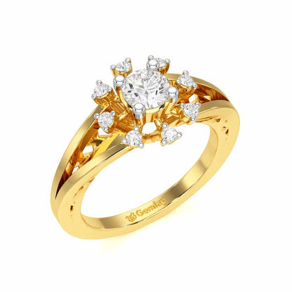 Sublime Sparkle Solitaire Ring - Yellow Gold - Image 1