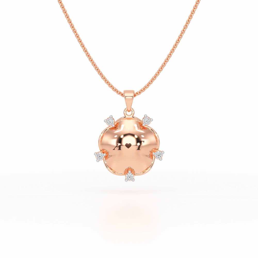 Sublte Bloom Silver Pendant