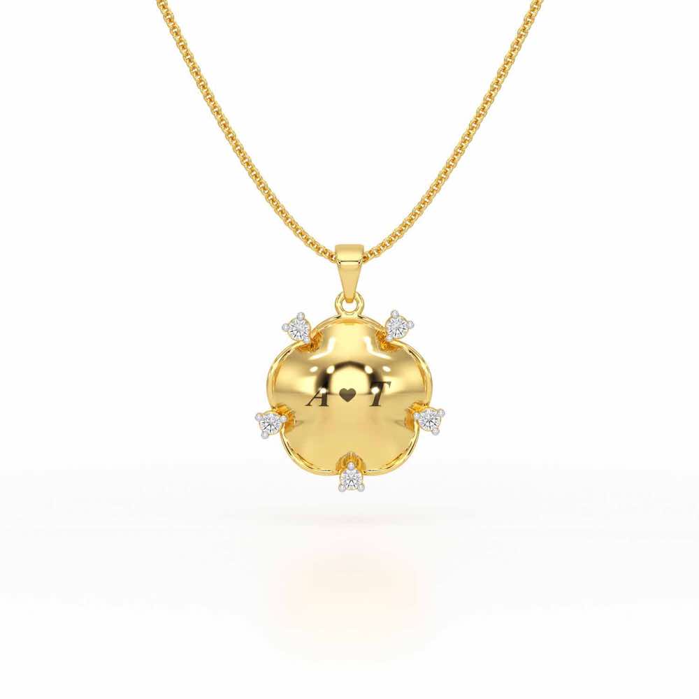 Sublte Bloom Silver Pendant