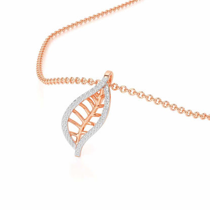 Sublte Charm Silver Pendant - Rose Gold - Image 2