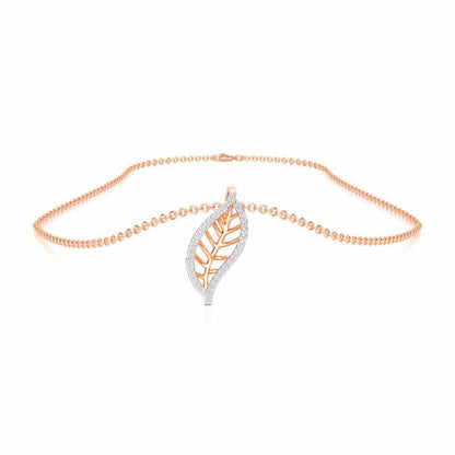 Sublte Charm Silver Pendant - Rose Gold - Image 3